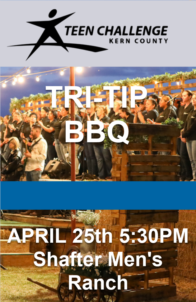 2025 Tri-Tip BBQ April 2th 5:30p - Shafter Men's Ranch